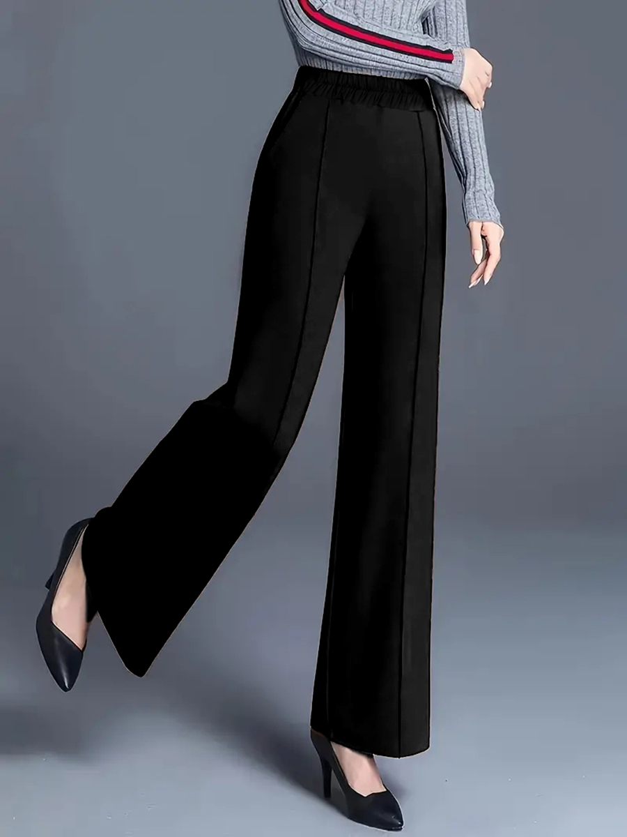 Women Formal Wear For Plus Size - Pantalones de Mujer de Cintura Alta