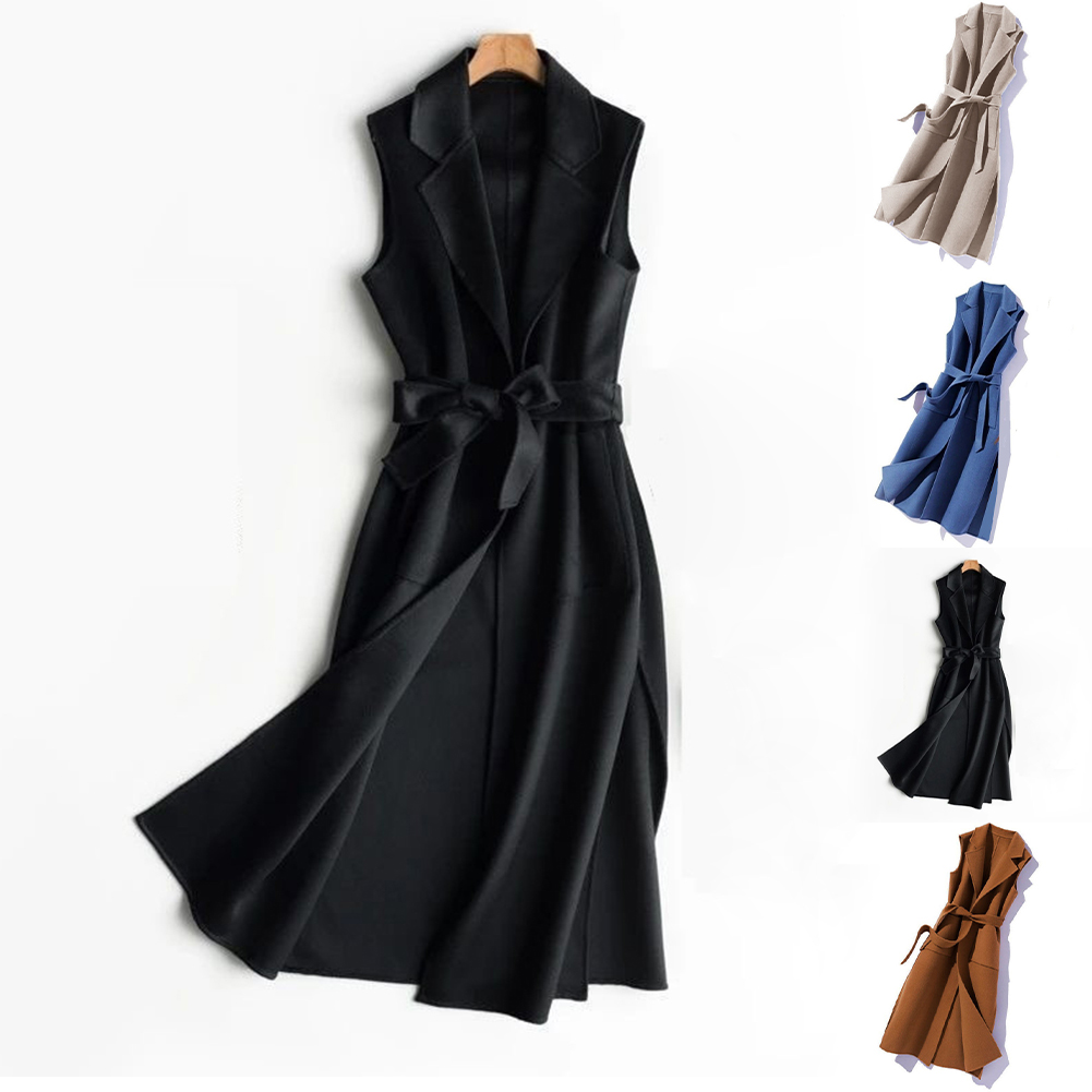 Women'S Formal Wear Cardigan - Chaleco térmico sin mangas con cuello