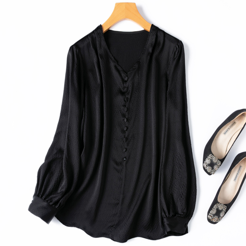 Silk Blouse Button - Blusa de seda para mujer 93%