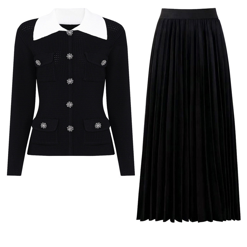 Women'S Formal Wear Cardigan - Conjunto de 2 Piezas para Mujer,