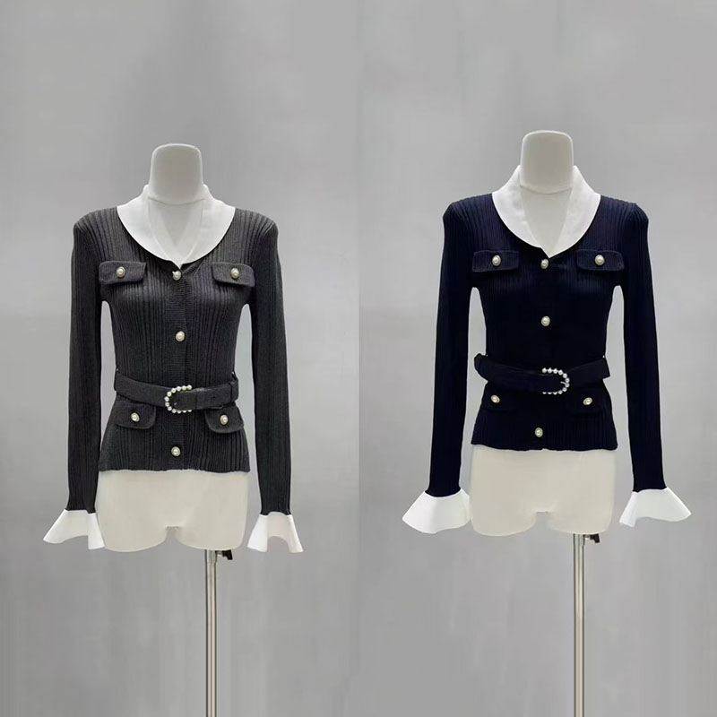 Women'S Formal Wear Cardigan - Cárdigan de punto entallado con cuello