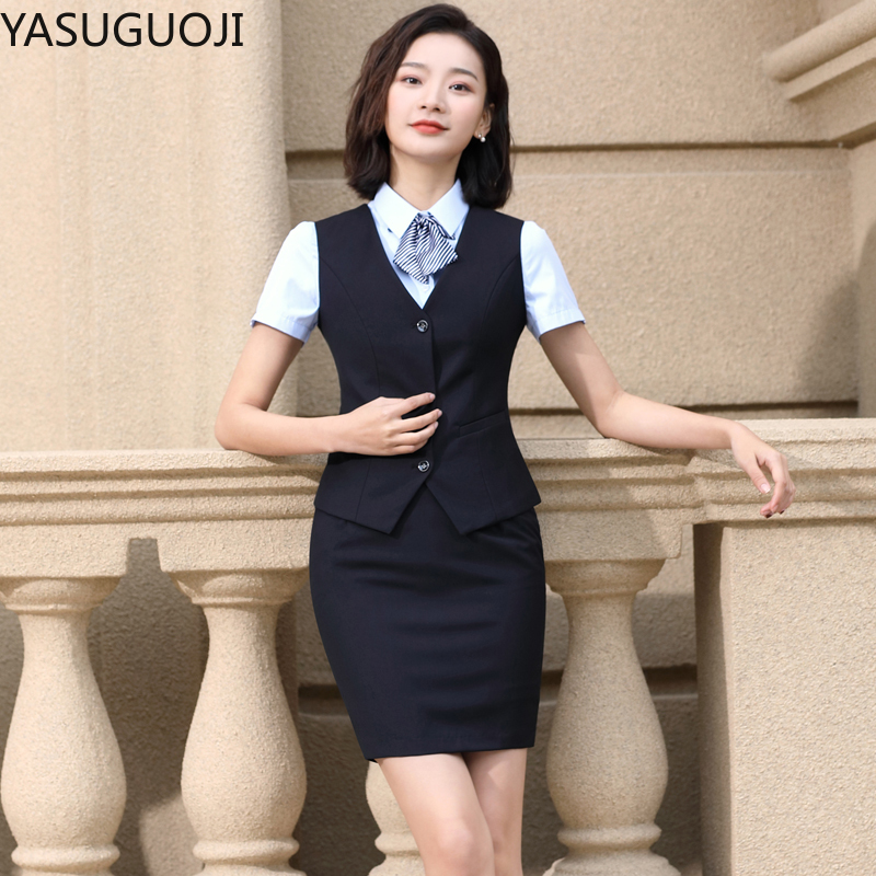 Women Formal Wear For Plus Size - YASUGUOJI-Chaleco elegante para mujer, ropa de