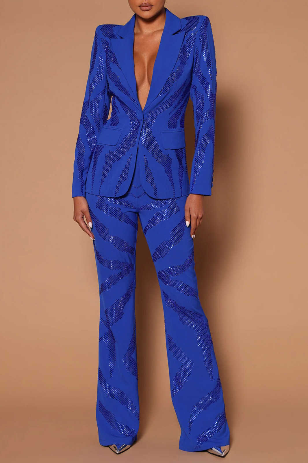 Trajes de pantalones ajustados - Women Formal Wear For Plus Size reseña y precio