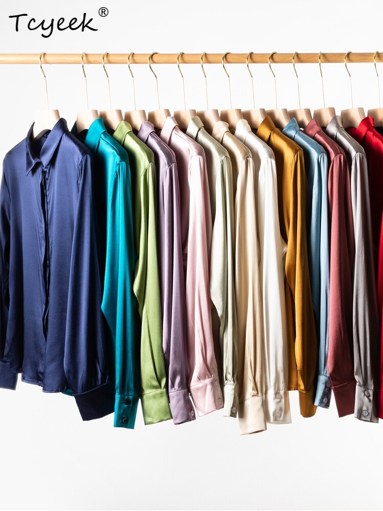 Tcyeek, Tops de seda de morera - Silk Blouse Button reseña y precio