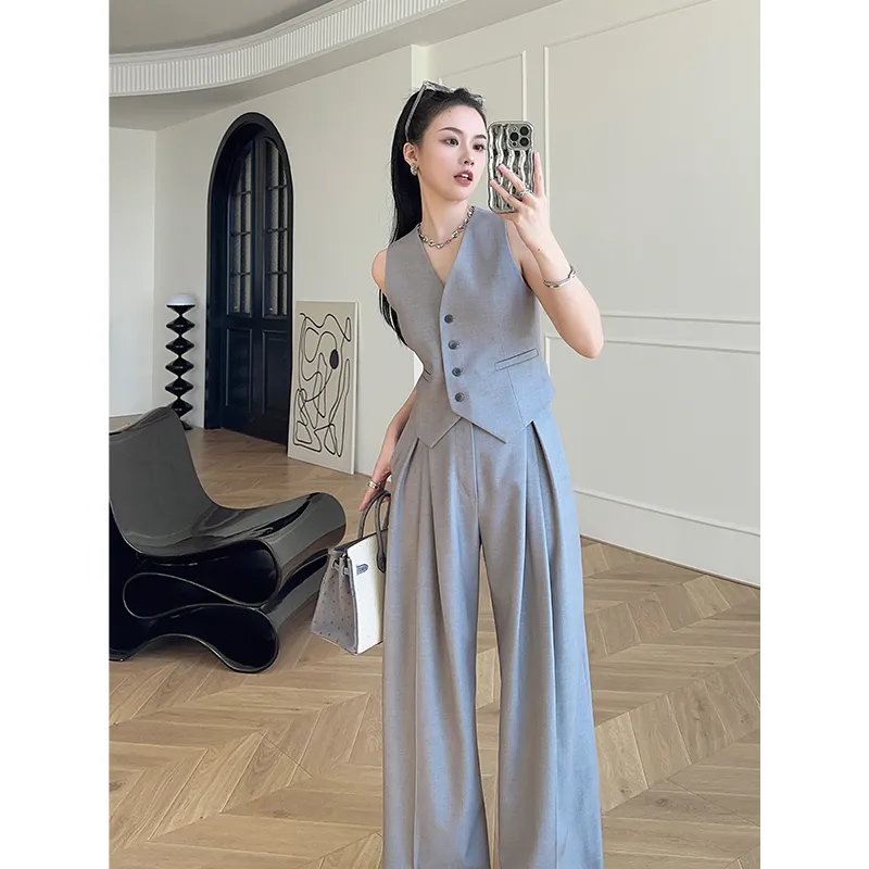 Conjunto de Pantalones Anchos  - Women'S Formal Wear Pants reseña y precio