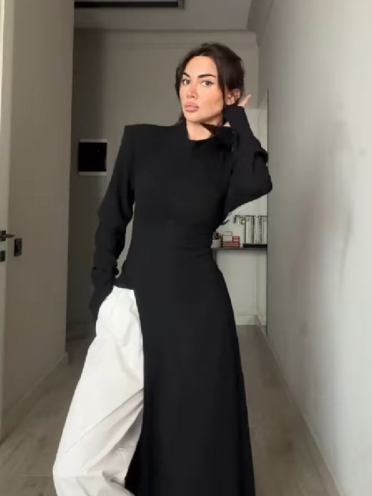 Vestido Maxi Elegante de Manga - Women Formal Wear Outfits reseña y precio