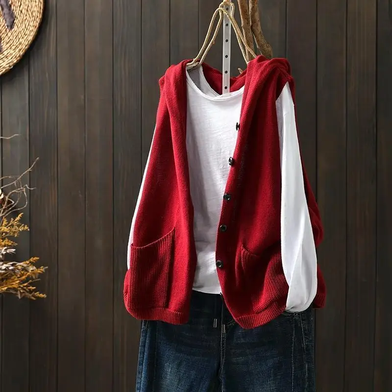 Chaleco cárdigan rojo para muj - Women'S Formal Wear Cardigan reseña y precio