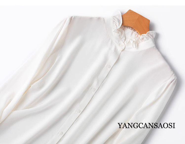 2025 Moda para mujer Nuevo 100 - Silk Blouse Button reseña y precio