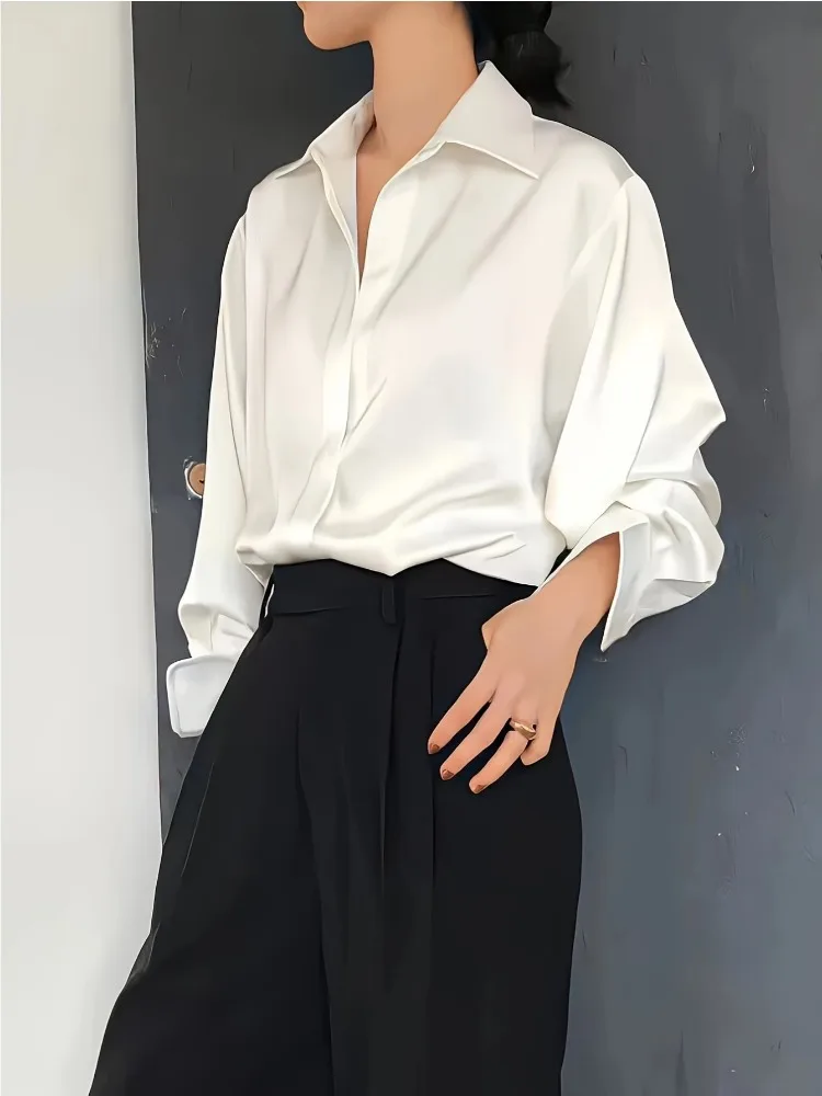 Camisa de seda informal de tal - Silk Blouse Button reseña y precio