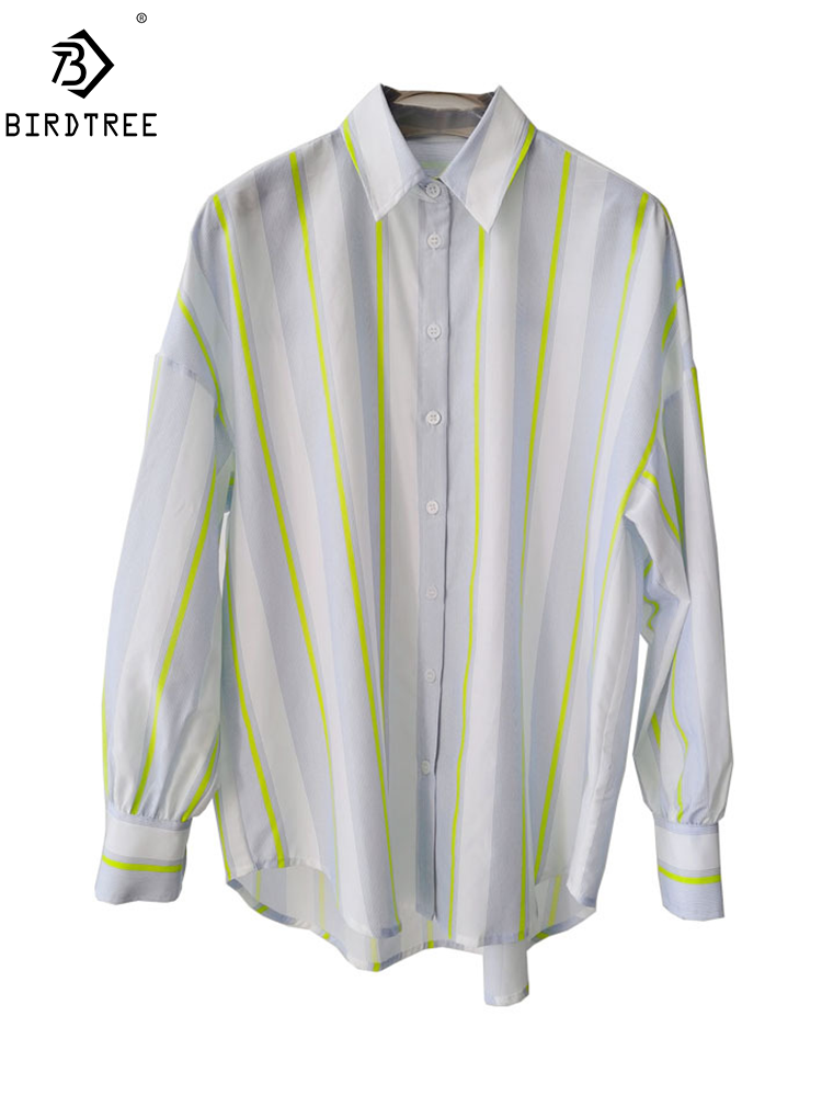 BirdTree, Camisa Elegante de S - Silk Blouse Button reseña y precio