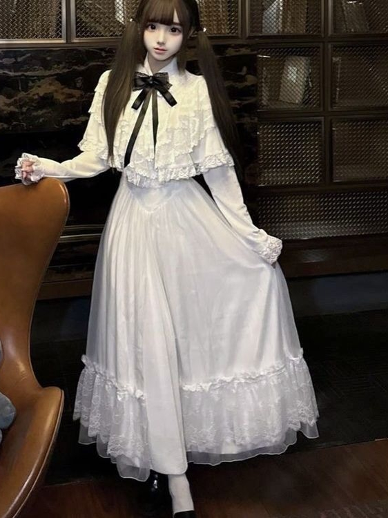 Vestido japonés de encaje con  - Women Formal Wear Outfits reseña y precio