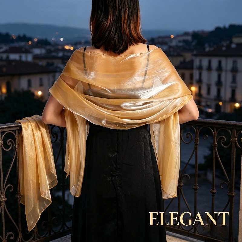 Elegante Chal de Color Sólido  - Women Formal Wear Dress reseña y precio