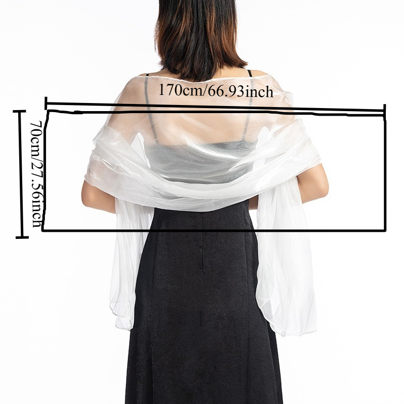 Elegante Chal de Color Sólido  - Women Formal Wear Dress reseña y precio