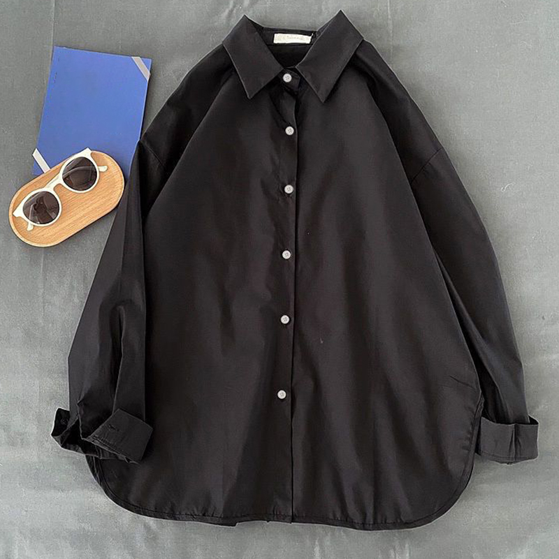 Camisa y blusa holgada de mang - Silk Blouse Button reseña y precio