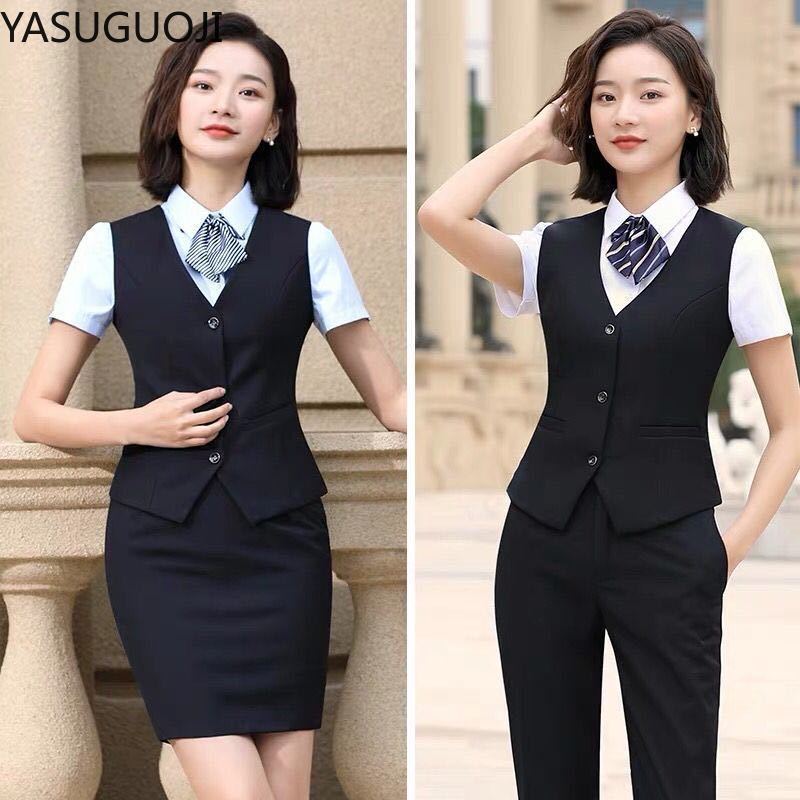 YASUGUOJI-Chaleco elegante par - Women Formal Wear For Plus Size reseña y precio