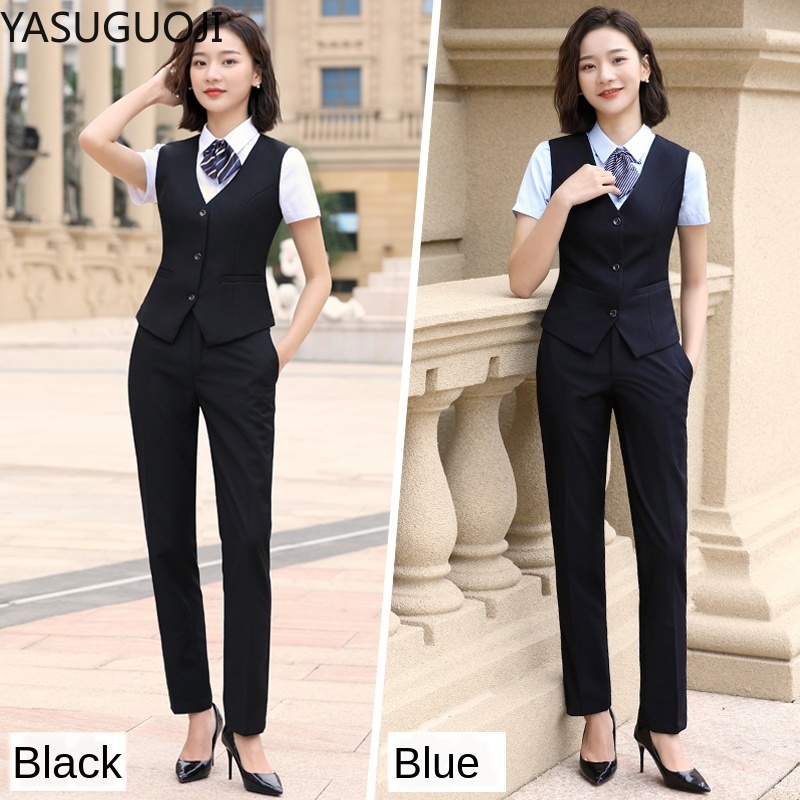 YASUGUOJI-Chaleco elegante par - Women Formal Wear For Plus Size reseña y precio