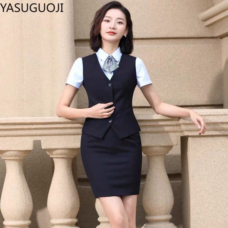 YASUGUOJI-Chaleco elegante par - Women Formal Wear For Plus Size reseña y precio