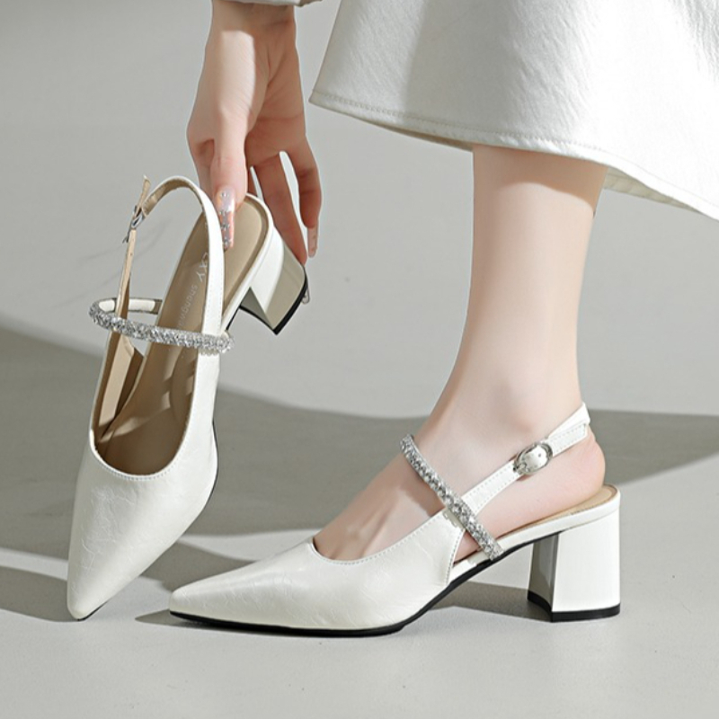 Zapatos de Tacón Cuadrado con  - Formal Women Daily Wear Sandals reseña y precio
